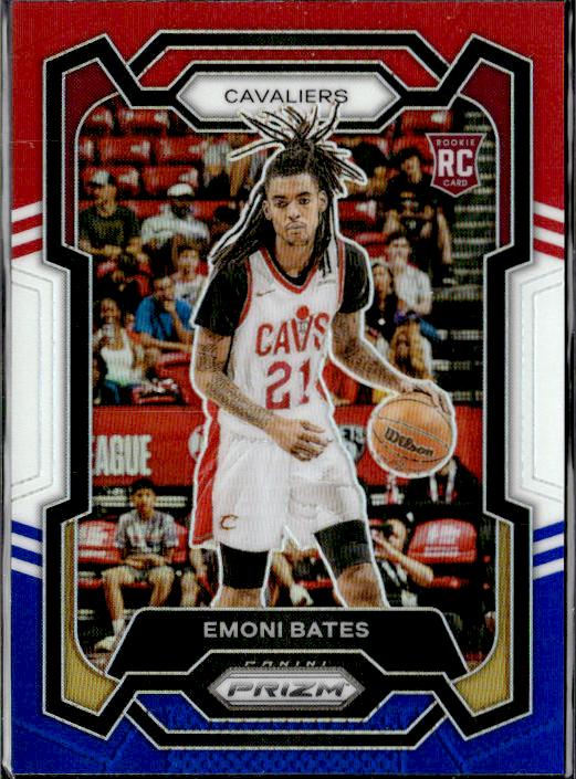 2023-24 Panini Prizm #169 Emoni Bates Prizms Red White and Blue