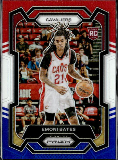 2023-24 Panini Prizm #169 Emoni Bates Prizms Red White and Blue