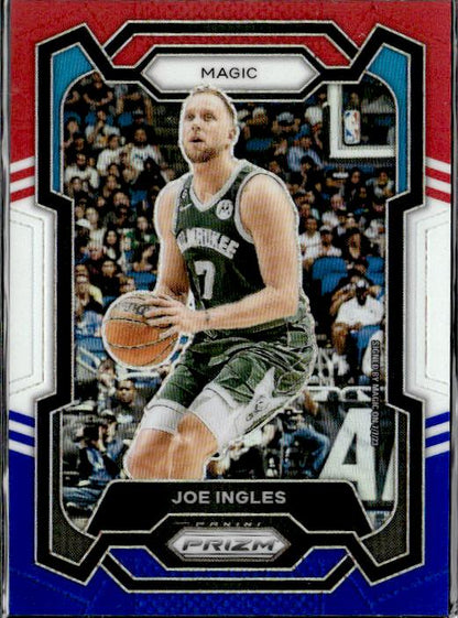 2023-24 Panini Prizm #296 Joe Ingles Prizms Red White and Blue