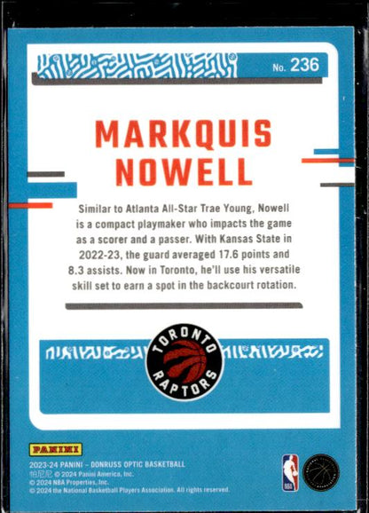 2023-24 Donruss Optic #236 Markquis Nowell #236 Holo