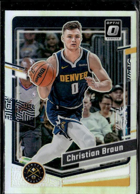 2023-24 Donruss Optic #60 Christian Braun Holo