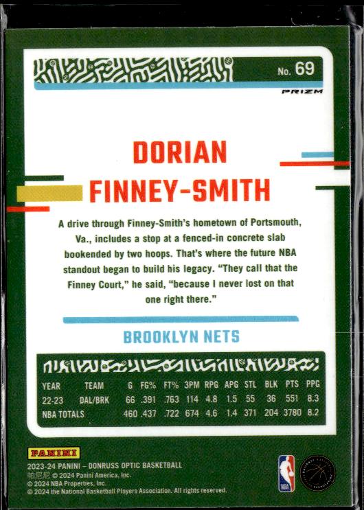 2023-24 Donruss Optic #69 Dorian Finney-Smith Holo