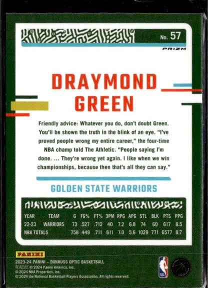 2023-24 Donruss Optic #57 Draymond Green Holo