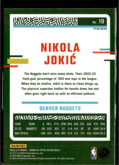 2023-24 Donruss Optic #19 Nikola Jokic Holo