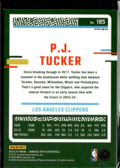 2023-24 Donruss Optic #185 P.J. Tucker Holo