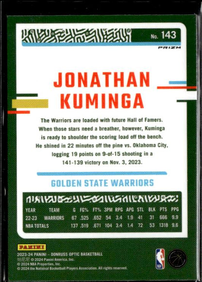 2023-24 Donruss Optic #143 Jonathan Kumingo Holo