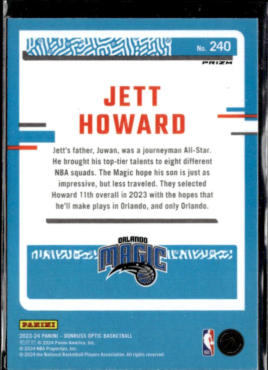 2023-24 Donruss Optic #240 Jett Howard Holo