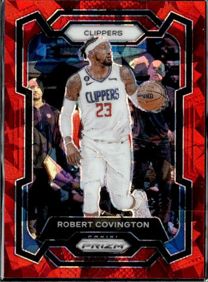 2023-24 Panini Prizm #224 Robert Covington Prizms Red Ice