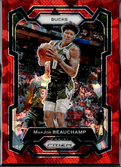 2023-24 Panini Prizm #259 MarJon Beauchamp Prizms Red Ice