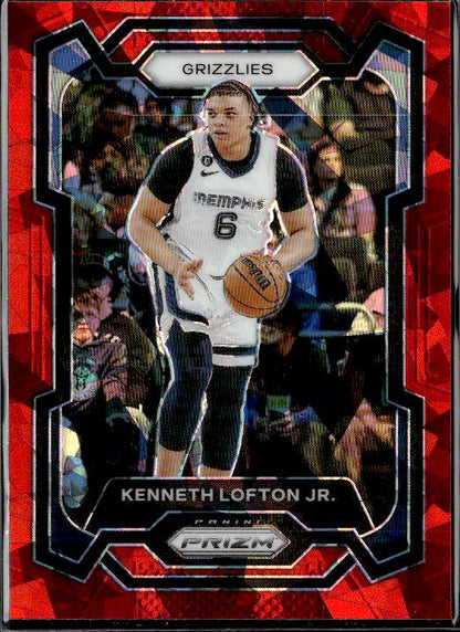 2023-24 Panini Prizm #79 Kenneth Lofton Jr. Prizms Red Ice