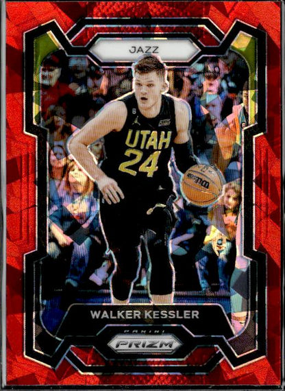 2023-24 Panini Prizm #120 Walker Kessler Prizms Red Ice