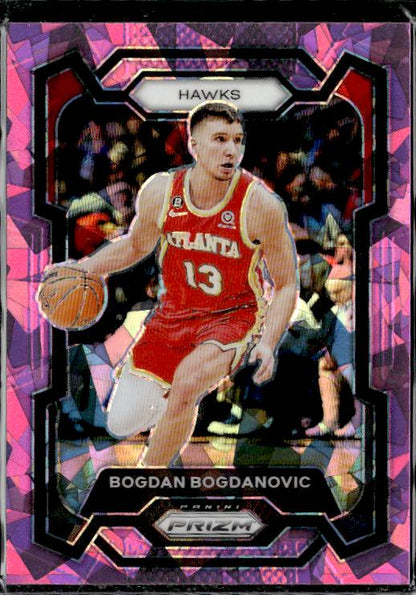 2023-24 Panini Prizm #23 Bogdan Bogdanovic Prizms Pink Ice