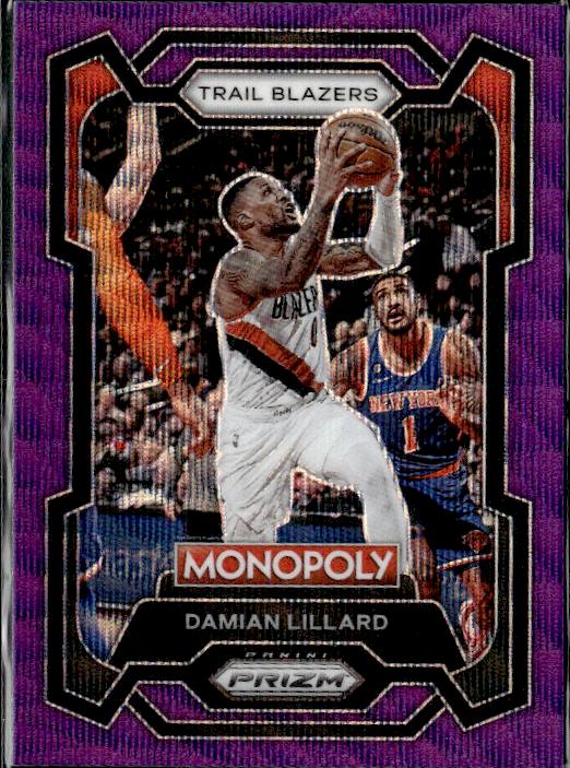 2023-24 Panini Prizm Monopoly #73 Damian Lillard Purple