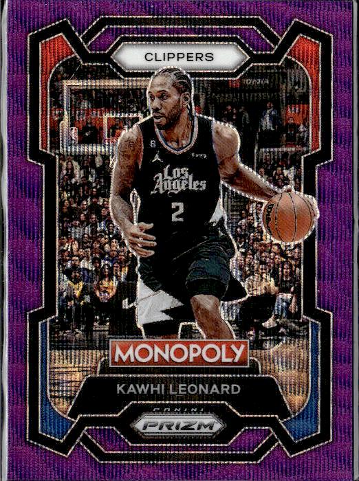 2023-24 Panini Prizm Monopoly #37 Kawhi Leonard Purple