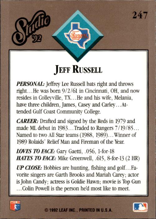 1992 Studio #247 Jeff Russell