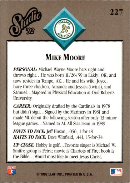 1992 Studio #227 Mike Moore