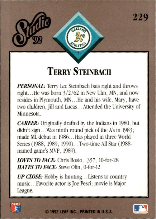 1992 Studio #229 Terry Steinbach