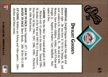 1992 Studio #65 Dwight Gooden