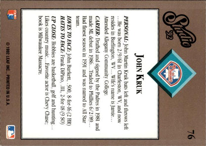 1992 Studio #76 John Kruk