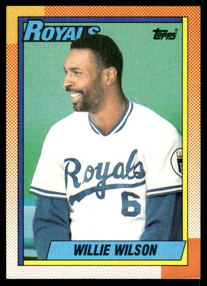 1990 Topps #323 Willie Wilson