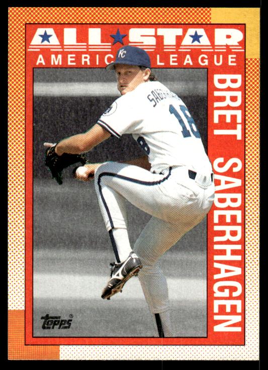 1990 Topps #393 Bret Saberhagen