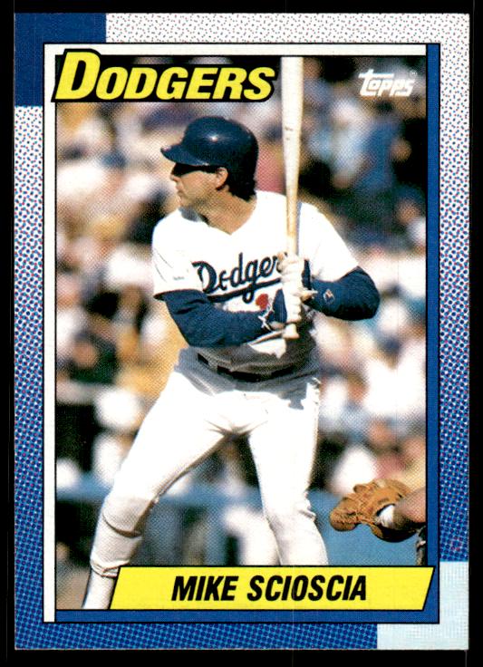 1990 Topps Doubleheaders #NNO Mike Scioscia