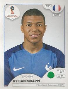 2018 Panini FIFA World Cup: Russia 2018 Stickers Kylian Mbappe #197 France