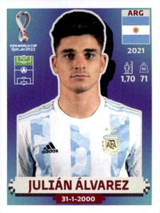 2022 Panini FIFA World Cup: Qatar 2022 Stickers #ARG 15 Julian Álvarez