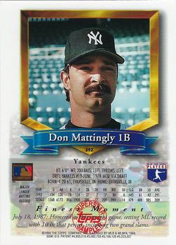 1994 Topps Don Mattingly #392 New York Yankees