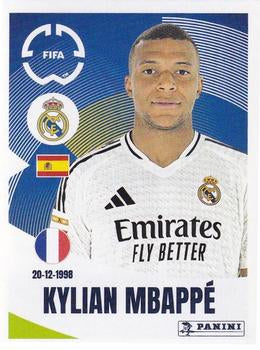 2025 Panini FIFA Club World Cup Stickers Kylian Mbappé #492 Real Madrid CF