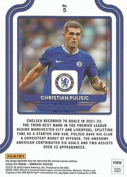 2022-23 Donruss Christian Pulisic Elite Series #5 Chelsea FC