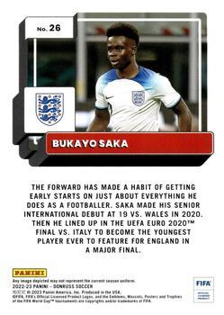 2022-23 Donruss Bukayo Saka Optic #26 England
