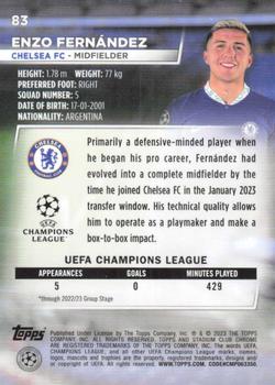 2022-23 Stadium Club Chrome UEFA Club Competitions #83 Enzo Fernández