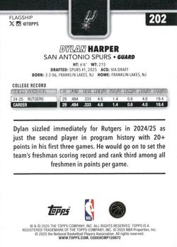 2025-26 Topps Dylan Harper #202 San Antonio Spurs