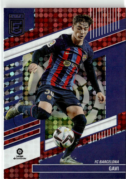 2022-23 Donruss Elite LaLiga Santander Gavi Red/Blue #65 FC Barcelona