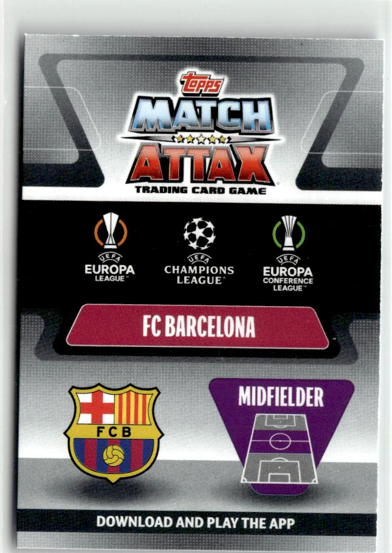 2021-22 Topps Match Attax Champions & Europa League Squad Crystal Gavi #SU18