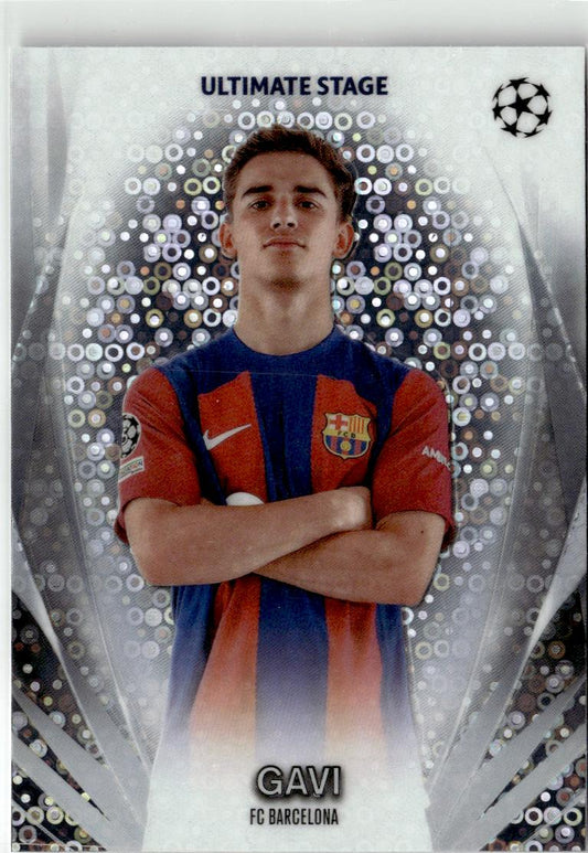 2023-24 Topps UEFA Club Competitions Gavi Ultimate Stage Chrome #USC-18