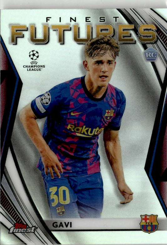 2021-22 Finest UEFA Champions League Gavi Finest Futures #FF-8 FC Barcelona