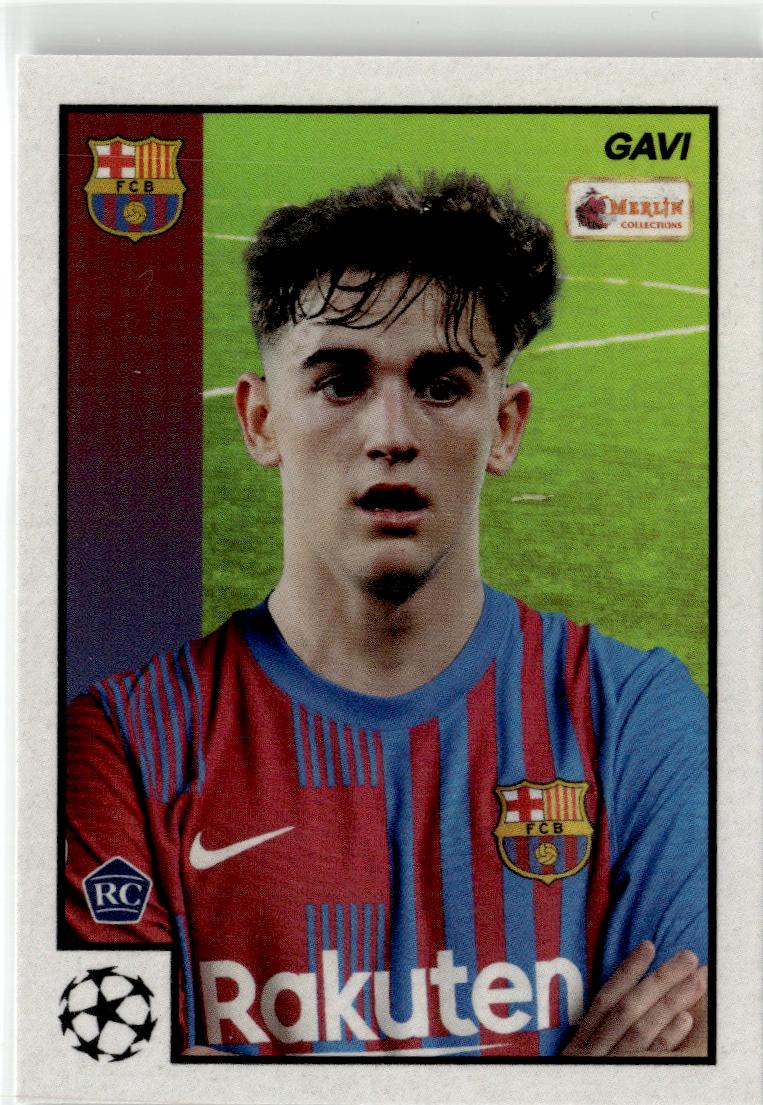 2021-22 Topps Merlin Heritage 97 UEFA Champions League Gavi #34 FC Barcelona