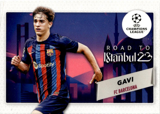 2022-23 Topps UEFA Club Competitions Gavi Road to the Final #RF-5 FC Barcelona