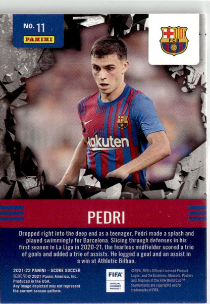2021-22 Score FIFA Pedri Breakthrough #11 FC Barcelona