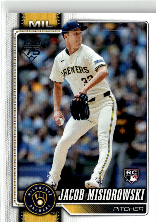 2026 Topps Jacob Misiorowski #10 Milwaukee Brewers