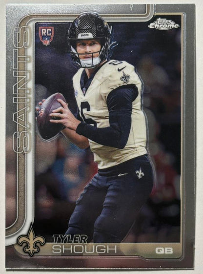 2025 Topps Chrome Tyler Shough #398 New Orleans Saints