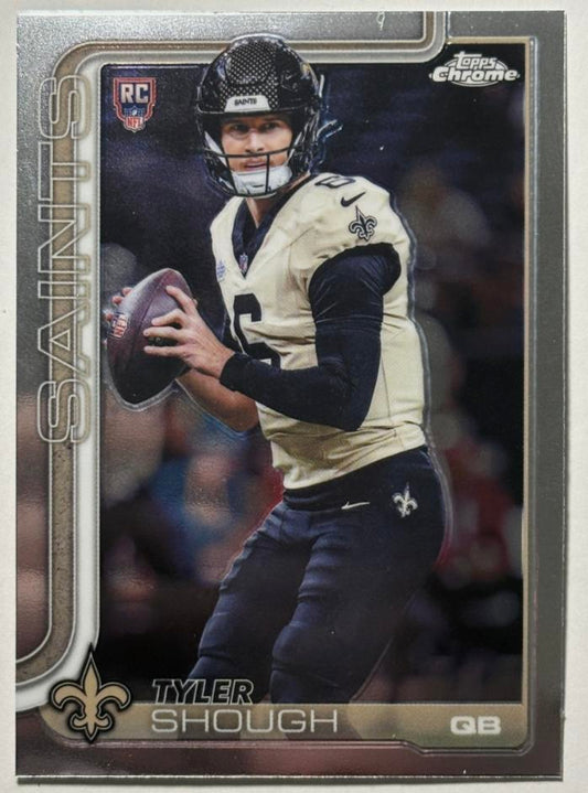 2025 Topps Chrome Tyler Shough #398 New Orleans Saints
