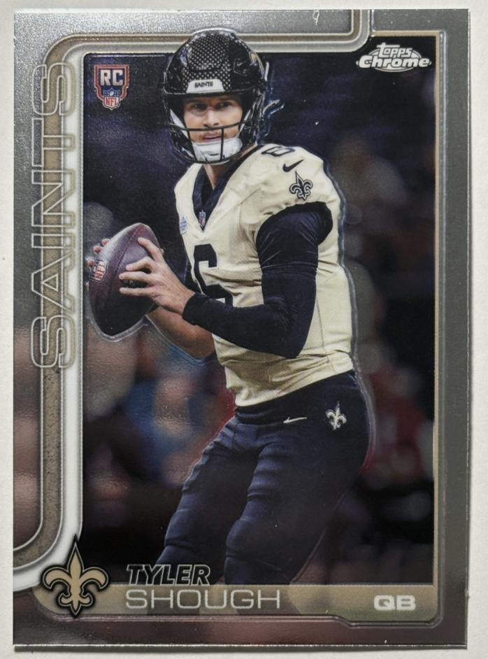 2025 Topps Chrome Tyler Shough #398 New Orleans Saints