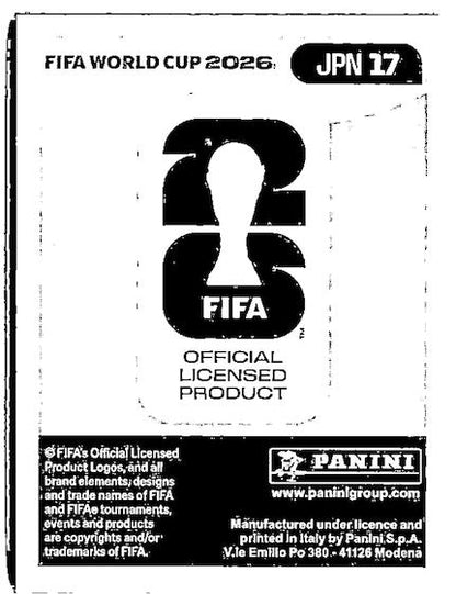2026 Panini FIFA World Cup Stickers Shuto Machino #JPN17 Japan