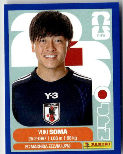 2026 Panini FIFA World Cup Stickers Yuki Soma #JPN9 Japan
