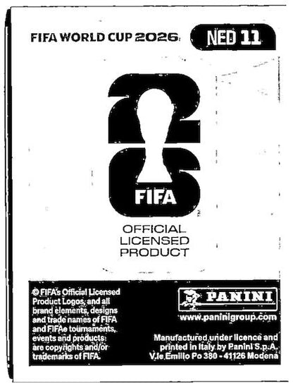 2026 Panini FIFA World Cup Stickers Ryan Gravenberch #NED11 Netherlands