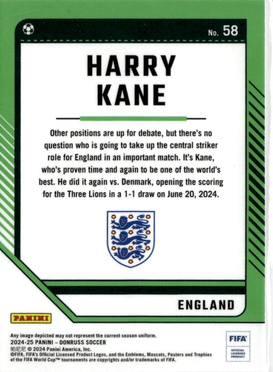 2024-25 Donruss Harry Kane Optic #58 England