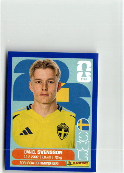 2026 Panini FIFA World Cup Stickers #SWE14 Daniel Svensson Blue